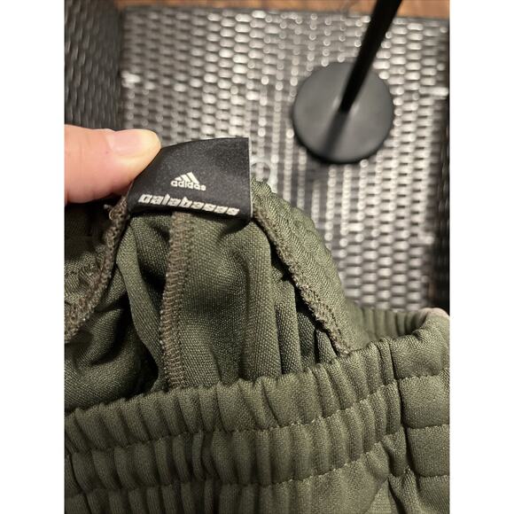 Adidas Yeezy Calabasas Track Pant Mens Small Three Stripe Green Stretch Kanye - Picture 8 of 10